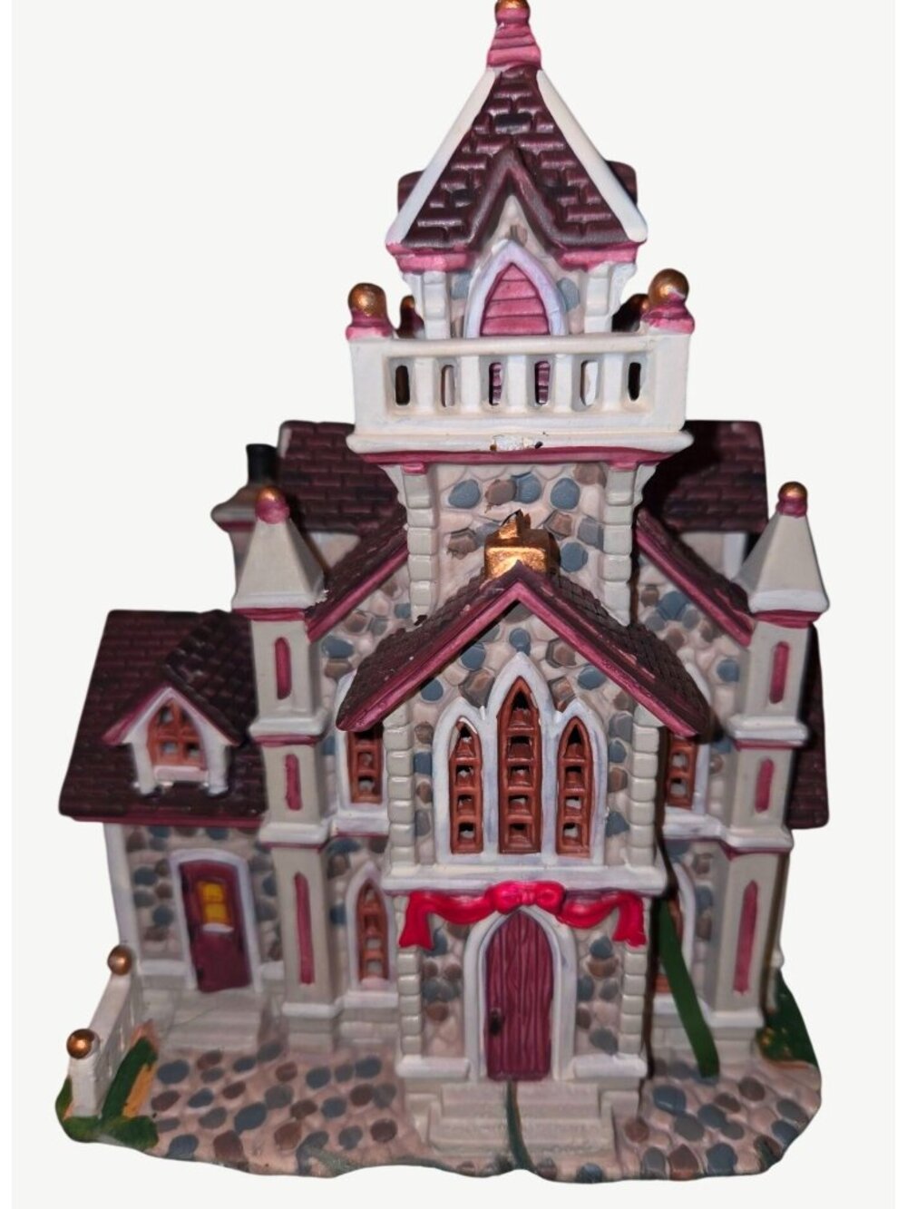 Lemax Victorian-Style Hand-Painted Lighted Village House Decor